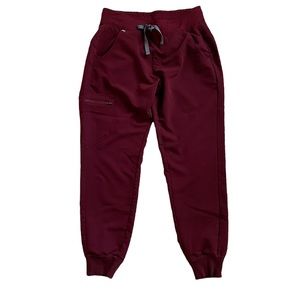 Burgundy Zamora™ Jogger Scrub Pants Size Small